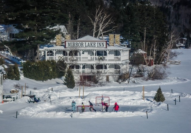 Mirror Lake - Winter Scene