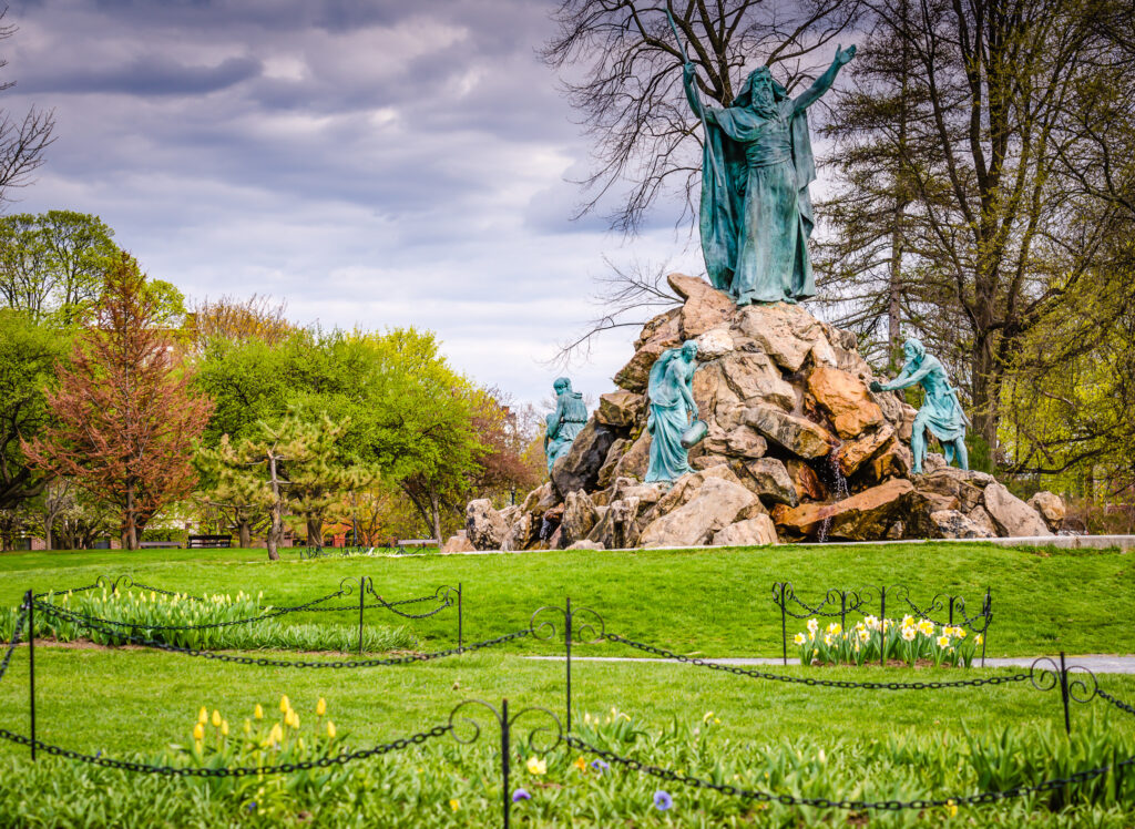 King Memorial Fountain at Albany Washington Park